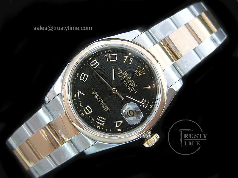 Replica Rolex DateJust 36mm rose gold watch