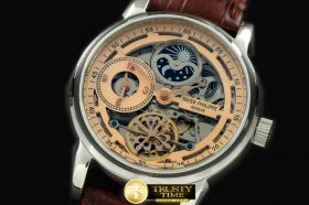PP0133C - Skeleton Duo Time/Moon Phase SS/LE R-Gold Asian 2813