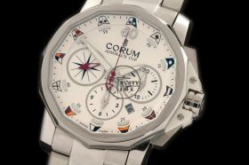 COR015A - Admirals Cup Challenge Chrono SS/SS White - Asia 7750