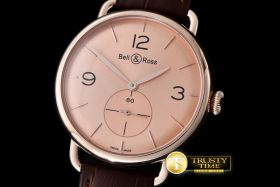 BR082B - Bell Ross WW1 Argentium RG/LE Rose Gold Asia 2813