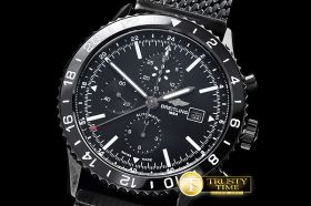 BSW0348A - Chronoliner 46mm GMT PVD/PVD Black Asia 7750