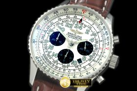 BSW0141A - Navitimer Cosmonaute SS/LE White Asia 7750