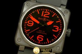 BR076D - BR01-92 Automatic PVD/RU Black/Red A-2836